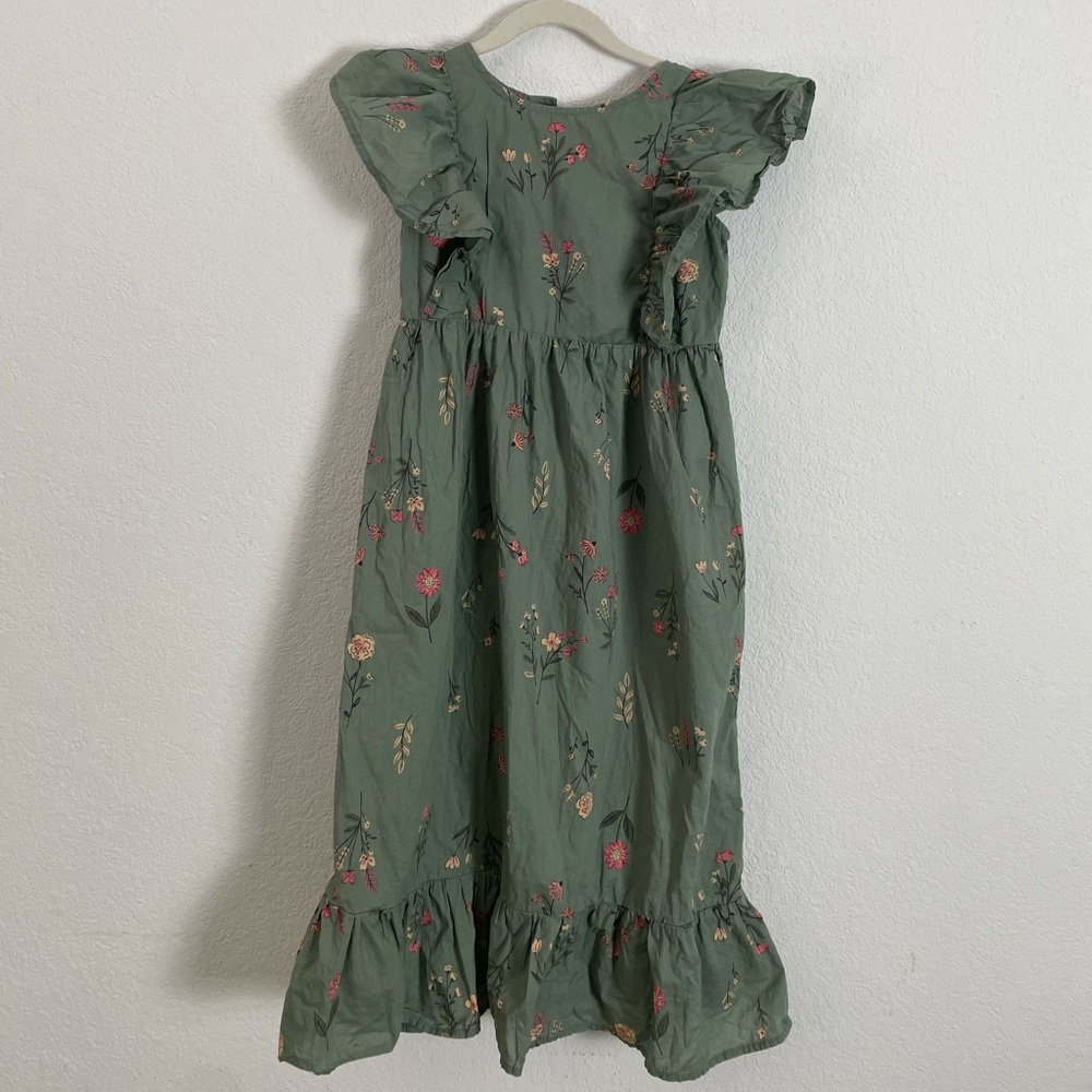 Olive green maxi dress